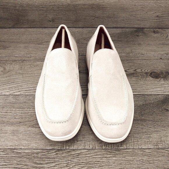 * NIB * $120 Steve Madden LINUX Loafers 12 M Beige Suede Bloomingdales main image 6
